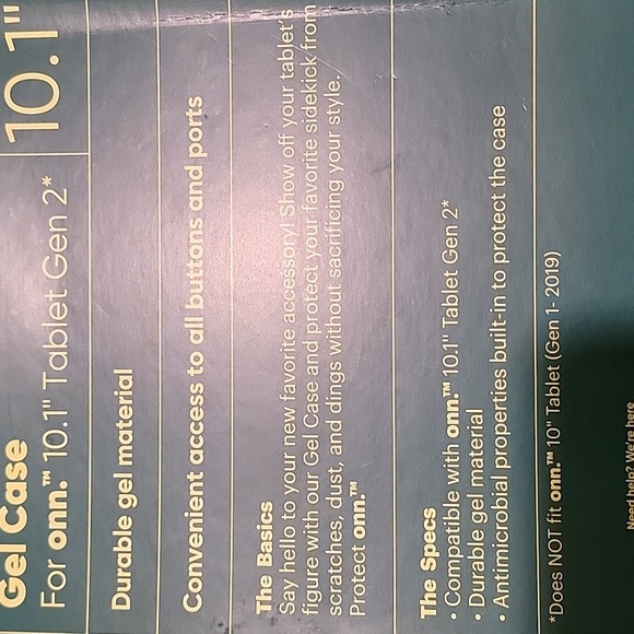 Pink Gel Tablet Case 10.1" - Picture 3 of 3